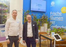 Tjerk v/d Schaaf en Ale Toering with Chrysal, which is celebrating 75 years in the market